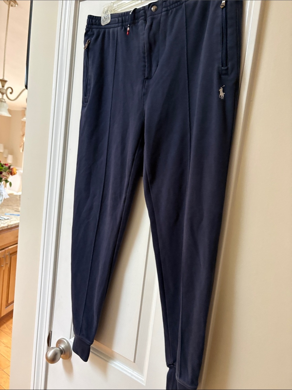 Polo Ralph Lauren Double-Knit Jogger Pants Blue Small 100 percent cotton